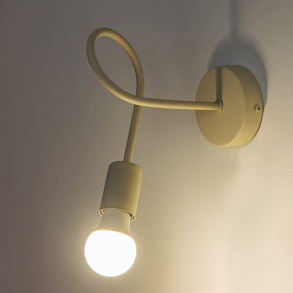 Stenska svetilka OXFORD 1xE27/15W/230V kremna