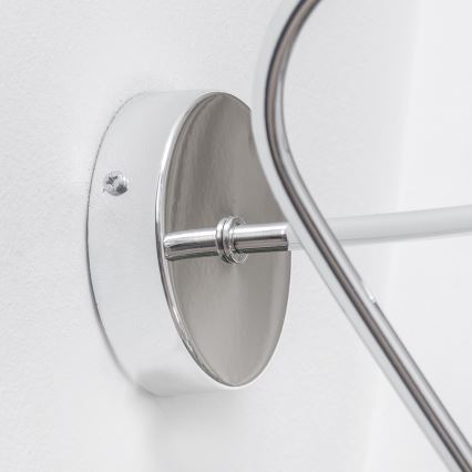 Stenska svetilka OXFORD 1xE27/15W/230V sijajni krom