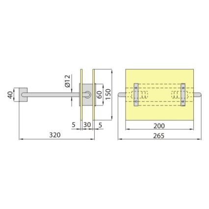 Stenska svetilka PALIA R7s/100W/230V