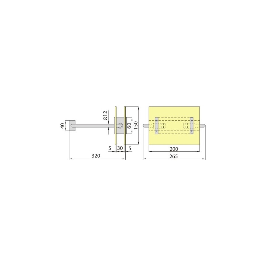 Stenska svetilka PALIA R7s/100W/230V