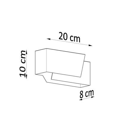 Stenska svetilka PIEGARE 1xG9/40W/230V