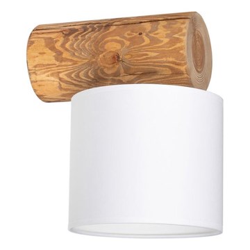 Stenska svetilka PINO MIX 1xE27/25W/230V iz borovega lesa