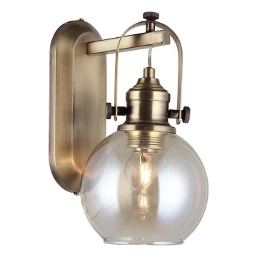 Stenska svetilka POLINO 1xE27/40W/230V bronasta