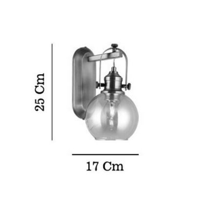 Stenska svetilka POLINO 1xE27/40W/230V bronasta
