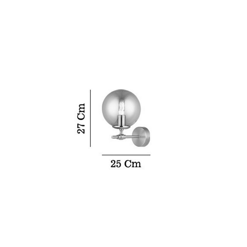 Stenska svetilka POLINO 1xE27/40W/230V zlata