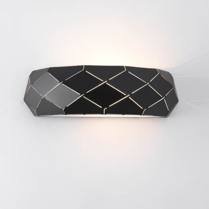 Stenska svetilka REUS 1xE27/40W/230V črna