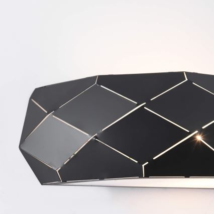 Stenska svetilka REUS 1xE27/40W/230V črna