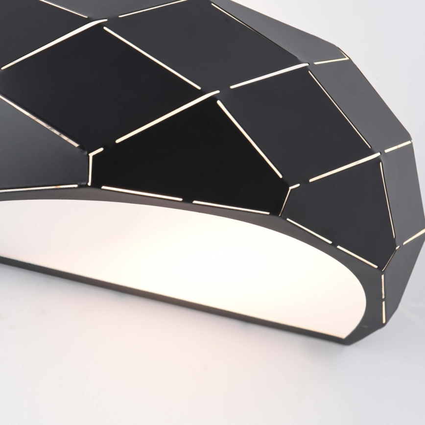 Stenska svetilka REUS 1xE27/40W/230V črna