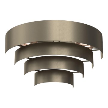 Stenska svetilka RINGS 2xE27/15W/230V medenina