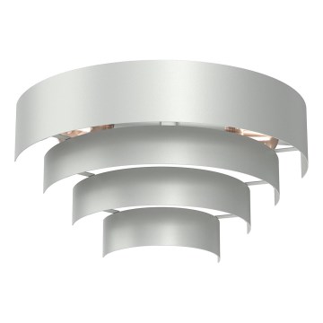 Stenska svetilka RINGS 2xE27/15W/230V sijajni krom