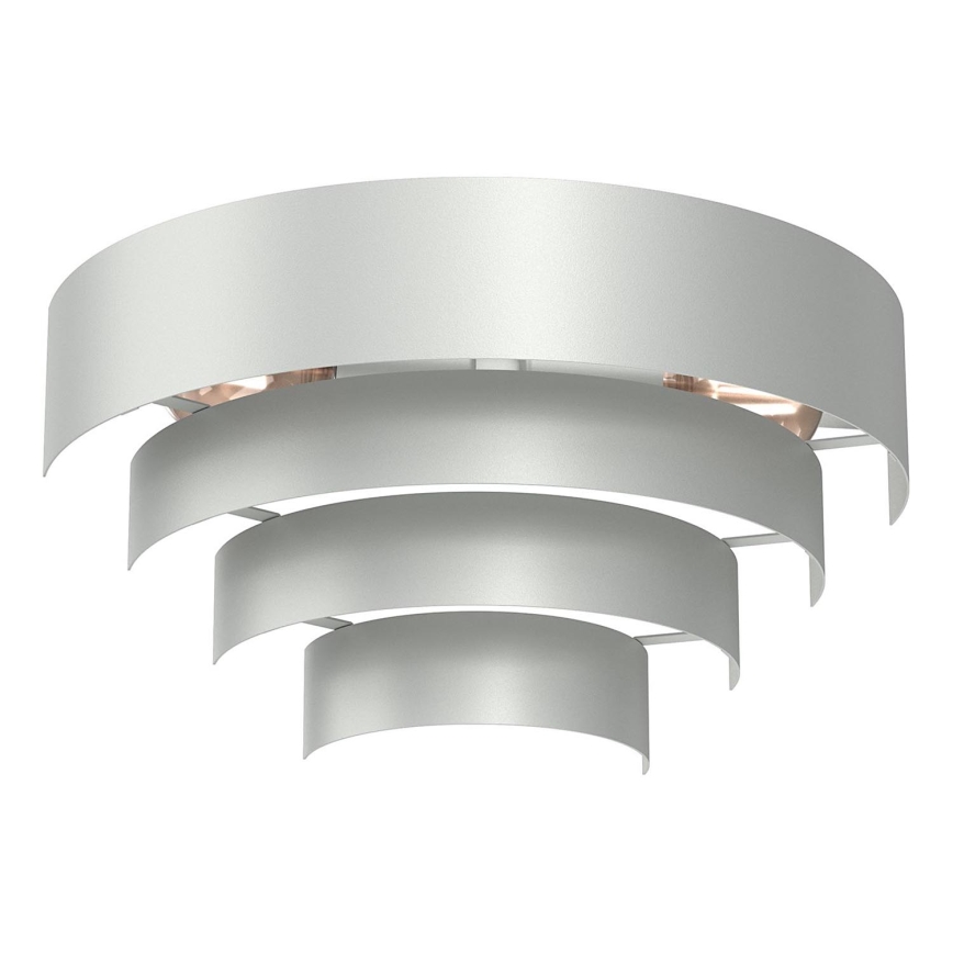 Stenska svetilka RINGS 2xE27/15W/230V sijajni krom