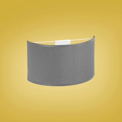 Stenska svetilka RONDO 1xE27/15W/230V siva