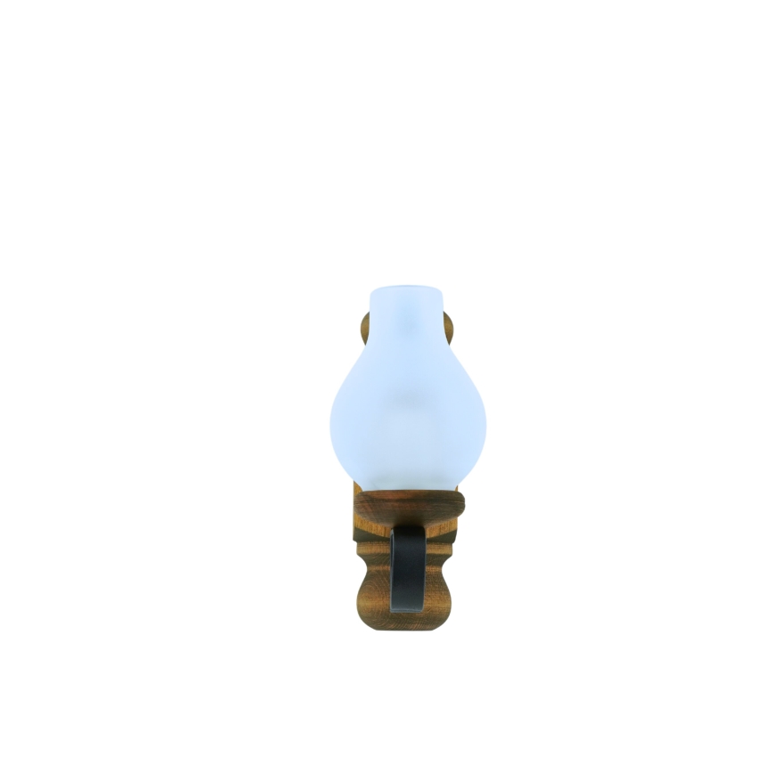 Stenska svetilka RUSTIC 1xE14/40W/230V bukev - FSC certifikat