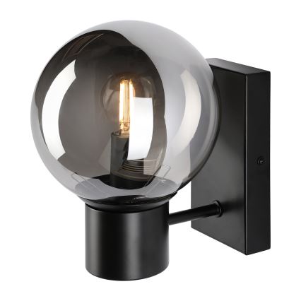 Stenska svetilka SFERIO 1xE14/5W/230V črna/dimno črna