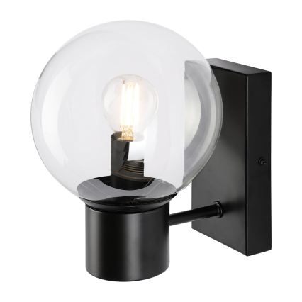 Stenska svetilka SFERIO 1xE14/5W/230V črna/prozorna
