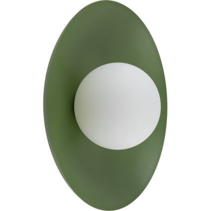 Stenska svetilka SLATE 1xG9/8W/230V pr. 28 cm zelena