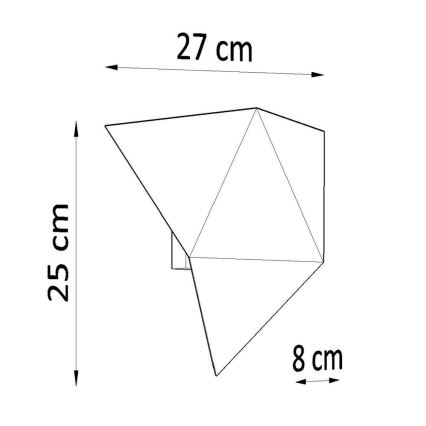 Stenska svetilka SOLIDO 2xG9/40W/230V črna