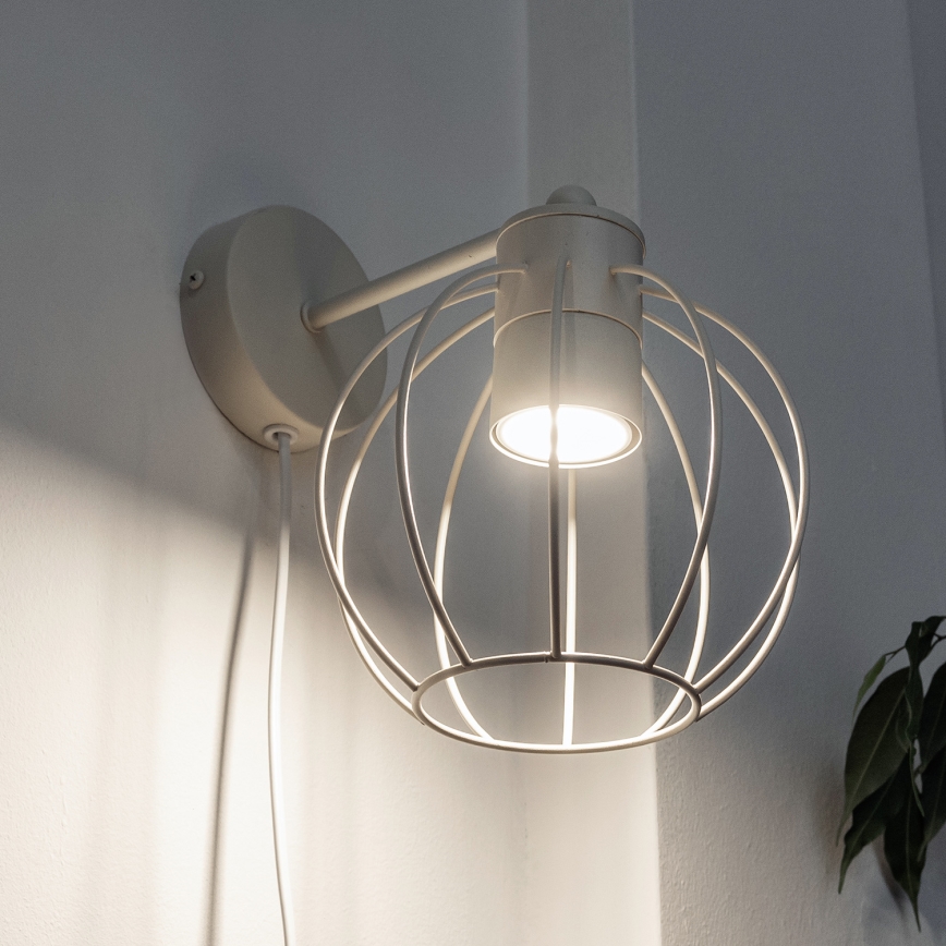 Stenska svetilka STARLIGHT 1xGU10/10W/230V kremna