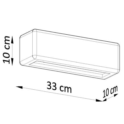 Stenska svetilka SUBANI 1xE27/60W/230V