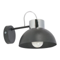 Stenska svetilka TEDI 1xE27/60W/230V antracit/sijajni krom