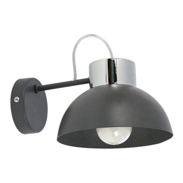 Stenska svetilka TEDI 1xE27/60W/230V antracit/sijajni krom