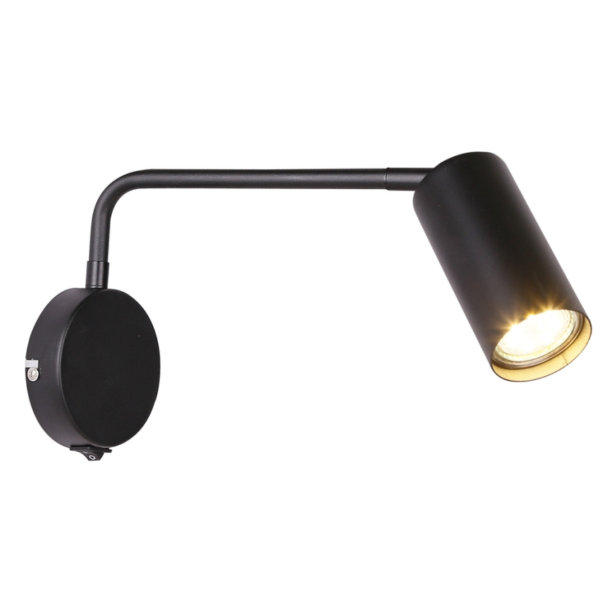 Stenska svetilka TINA 1xGU10/15W/230V črna