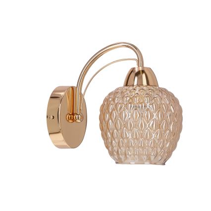 Stenska svetilka TOBIAS 1xE27/40W/230V Rosegold