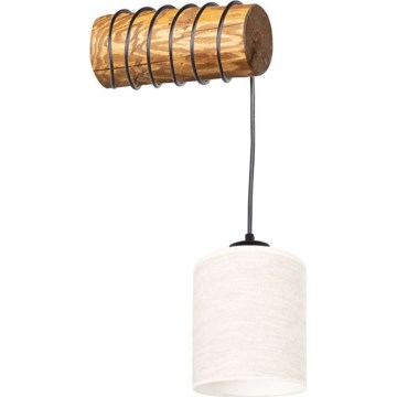 Stenska svetilka TRENO 1xE27/25W/230V borovica