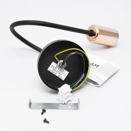 Stenska svetilka TUBE 1xE27/15W/230V črna