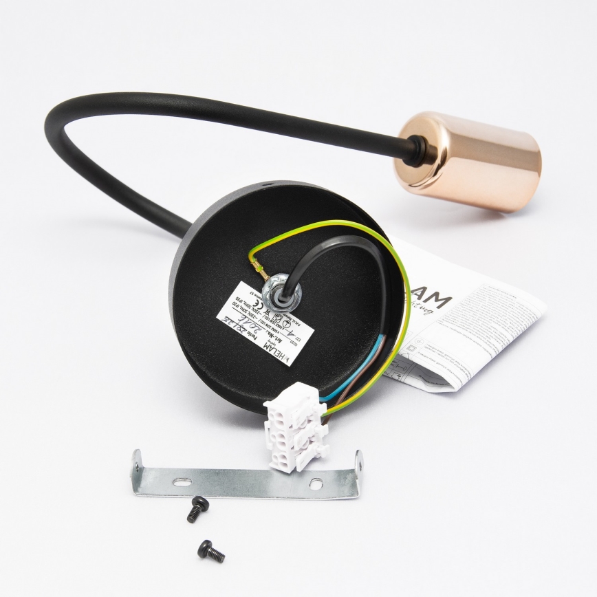 Stenska svetilka TUBE 1xE27/15W/230V črna
