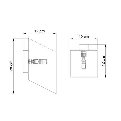 Stenska svetilka TUNNEL 1xG9/40W/230V