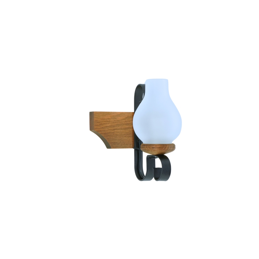 Stenska svetilka VELA 1xE14/40W/230V bukev - FSC certifikat