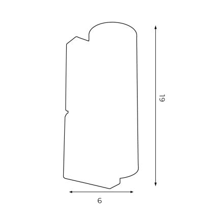 Stenska svetilka WALL 1xGU10/8W/230V bela