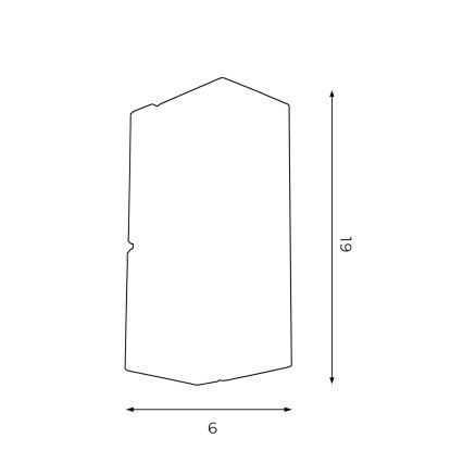 Stenska svetilka WALL 1xGU10/8W/230V bela