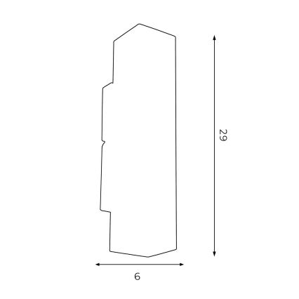 Stenska svetilka WALL 2xGU10/8W/230V bela