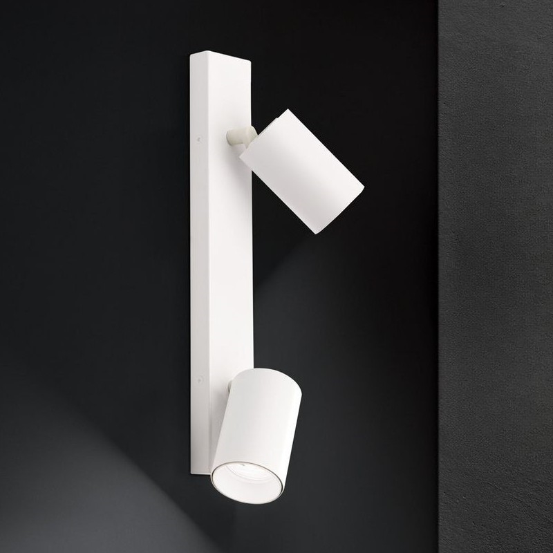 Stenska točkovna svetilka SEAN 2xGU10/13W/230V bela