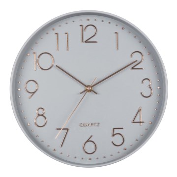 Stenska ura 1xAA 29 cm siva/rosegold