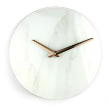 Stenska ura 1xAAA marmor/zlata