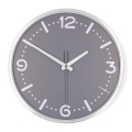 Stenska ura, premer 30,5 cm, napajanje 1× AA, matiran krom