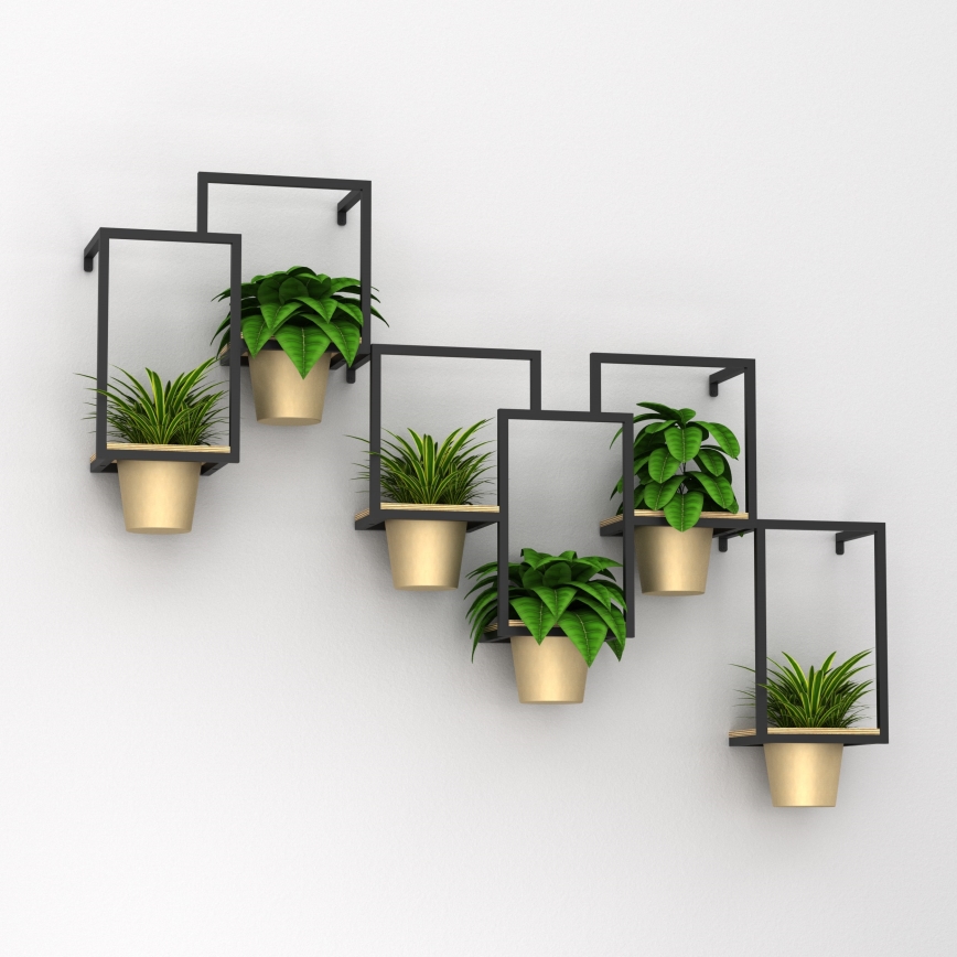 Stenski cvetlični lonec 46x36cm zlata