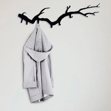 Stenski obešalnik 87x22 cm veja