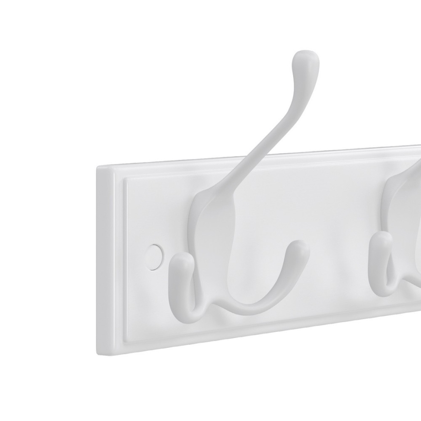 Stenski obešalnik KATE 40x11x7 cm, v beli barvi