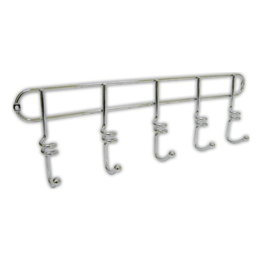 Stenski obešalnik TWIST 4,3x14,5 cm sijajni krom