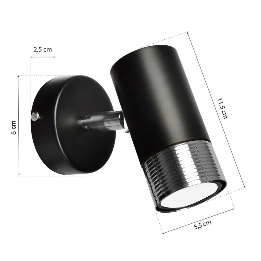 Stenski reflektor DANI 1xGU10/8W/230V
