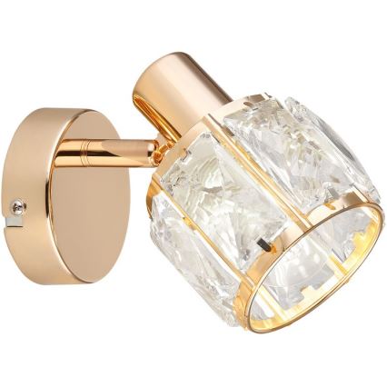 Stenski reflektor DUBAI 1xE14/40W/230V Rosegold