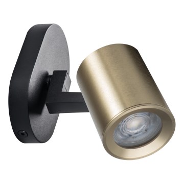 Stenski reflektor LAURIN 1xGU10/10W/230V medenina/črna