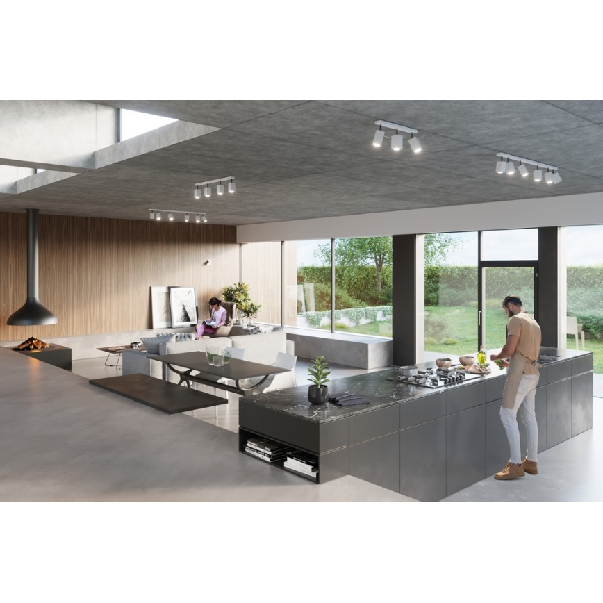 Stenski reflektor MERIDA 1xGU10/40W/230V bel