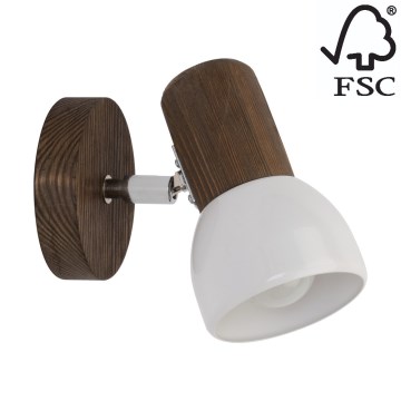 Stenski reflektor NEL 1xE27/15W/230V bor - FSC certifikat