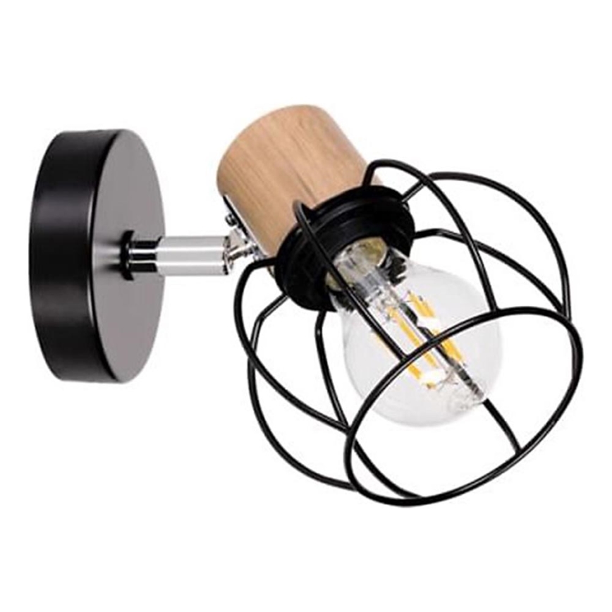 Stenski reflektor PHIPHI 1xE27/60W/230V hrast