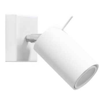 Stenski reflektor RING 1xGU10/10W/230V bela